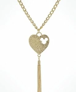 Best reviews of 🌟 Promo 🔔 Disney Necklace - Mickey Heart And Tassel - 32" ⌛ 😀