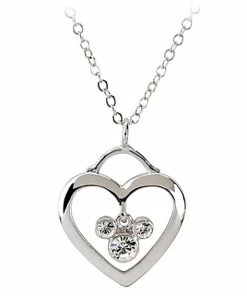 Wholesale 🎁 Brand new 🎉 Disney Arribas Necklace - Mickey Mouse And Heart Icon - Crystal 🔔 🌟