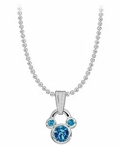 Wholesale ⌛ Budget 🌟 Disney Necklace - Mickey Mouse - Birthstone - Select Color 👍 😀