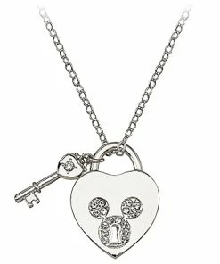 Promo 🛒 Hot Sale ⭐ Disney Arribas Necklace - Mickey Mouse Heartlock And Key ⭐ 💯