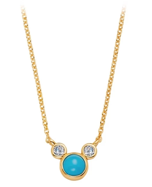 New π Best Sale π₯° Disney Crislu Necklace - Mickey Mouse Icon Turquoise β¨ β¨