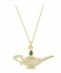 Top 10 ✨ Wholesale 🎉 Disney Crislu Necklace - Genie Lamp - Pave 🔔 ✔️
