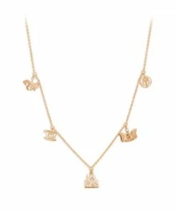 Best deal 😍 Best Sale 🤩 Disney Crislu Necklace - Fantasyland Charms 🌟 🛒