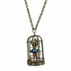 Budget 🥰 Best Sale 🛒 Disney Necklace - Kingdom And Castles - Pinocchio Cage ⭐ 🔔