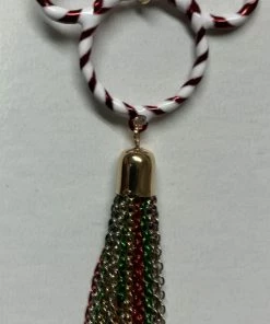 Best reviews of 💯 Promo 🔔 Disney Holiday Necklace - Mickey Mouse Peppermint With Tassel 🛒 ⭐