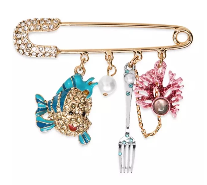 Cheapest π Promo β Disney Betsey Johnson Pin - The Little Mermaid Dangle π π
