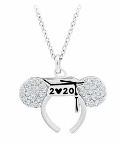 Best Pirce 🧨 Outlet 🔔 Disney Crislu Necklace - Mickey Mouse Graduation 2020 ✨ 🧨