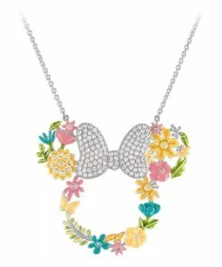 Wholesale ✔️ Discount 🛒 Disney Rebecca Hook Necklace - Minnie Mouse Flower Icon 🛒 🧨