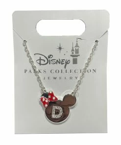 Budget 🔥 Outlet 😍 Disney Necklace - Minnie Mouse Icon - Initial ⌛ ⭐