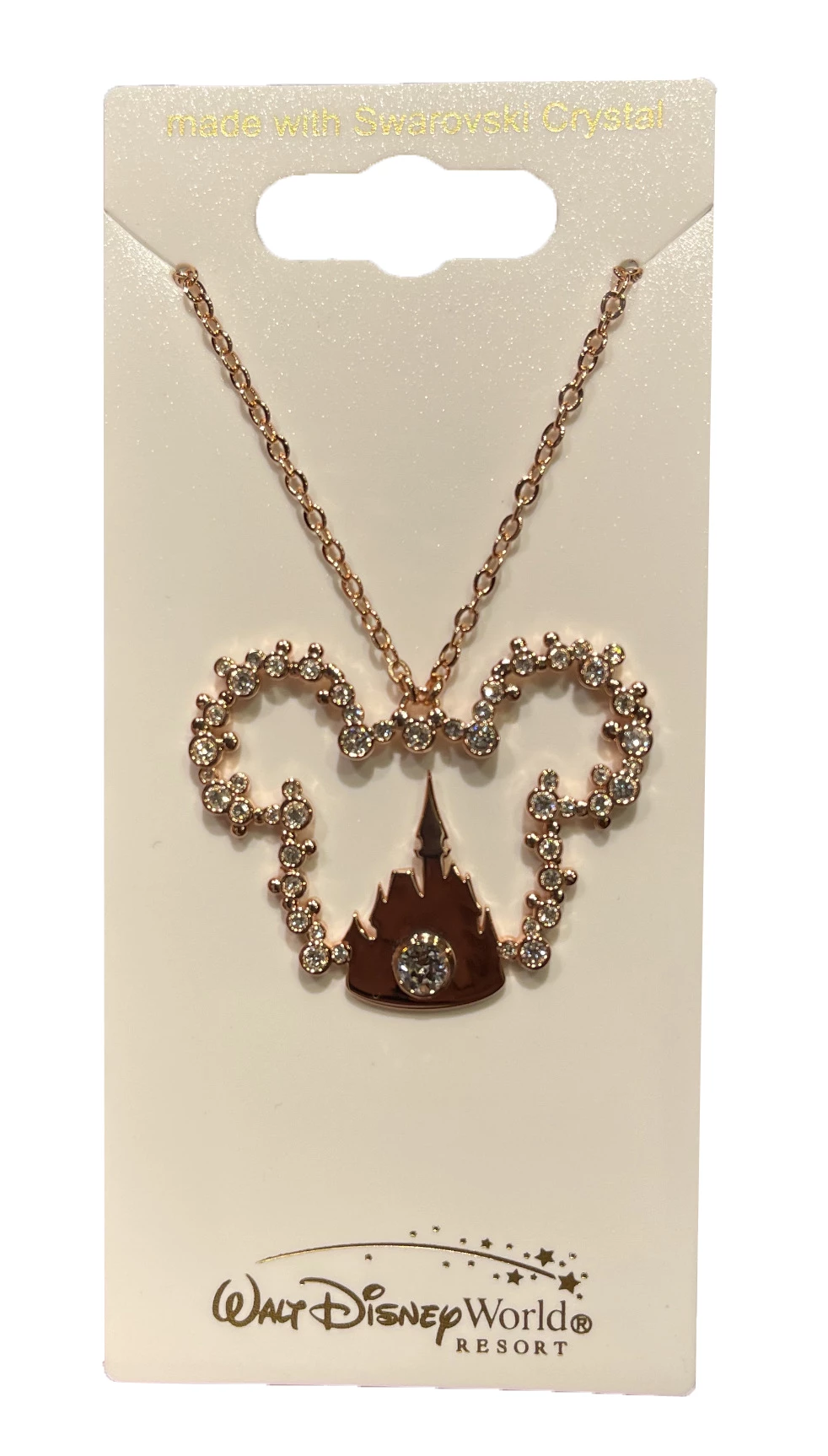 Best reviews of π Discount π Disney Arribas Necklace - Mickey Icon With Castle - Rose Gold π― π